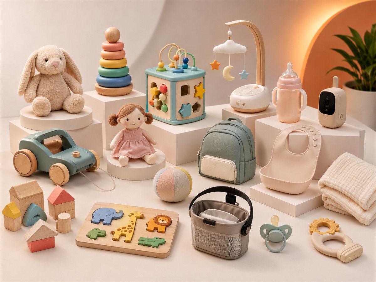 Toys and baby goods sourced under strict safety testing
